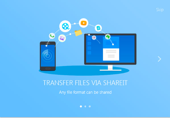 انتقال فایل بین کامپیوتر و موبایل با استفاده از شیریت (SHAREit)